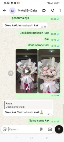Testimonial Buket Bunga sayati