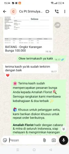 Testimonial Papan Bunga sayati