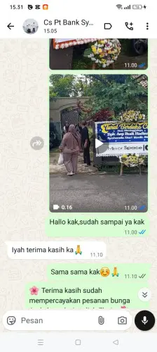 Testimonial Papan Bunga sayati